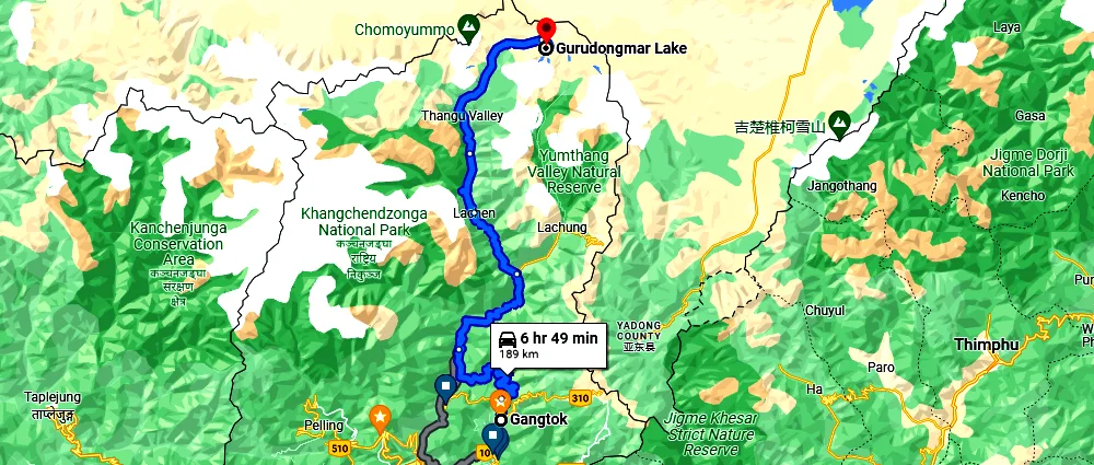 Travel to Gurudongmar Lake